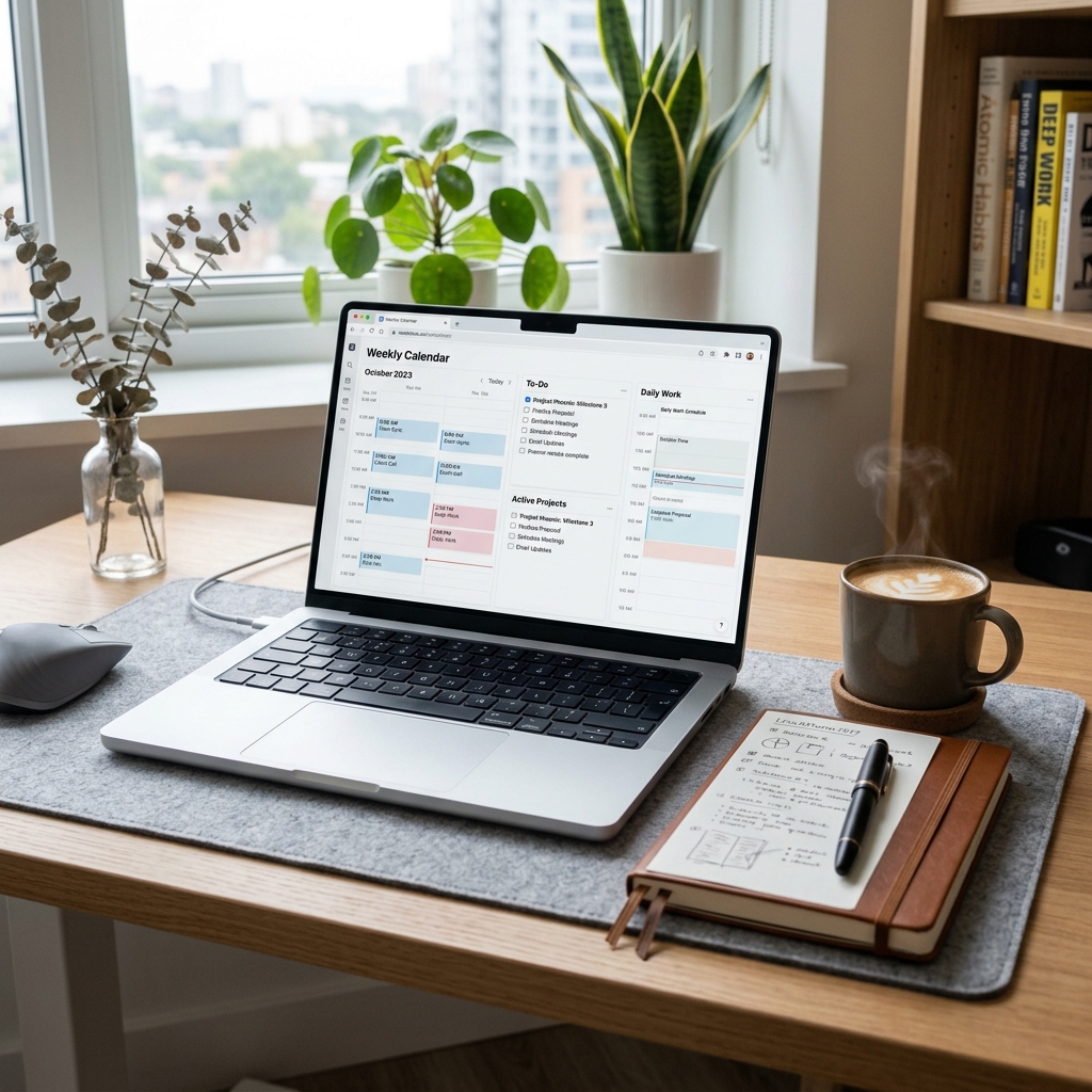 Digital marketing campaign layouts, content calendars, and social network icons